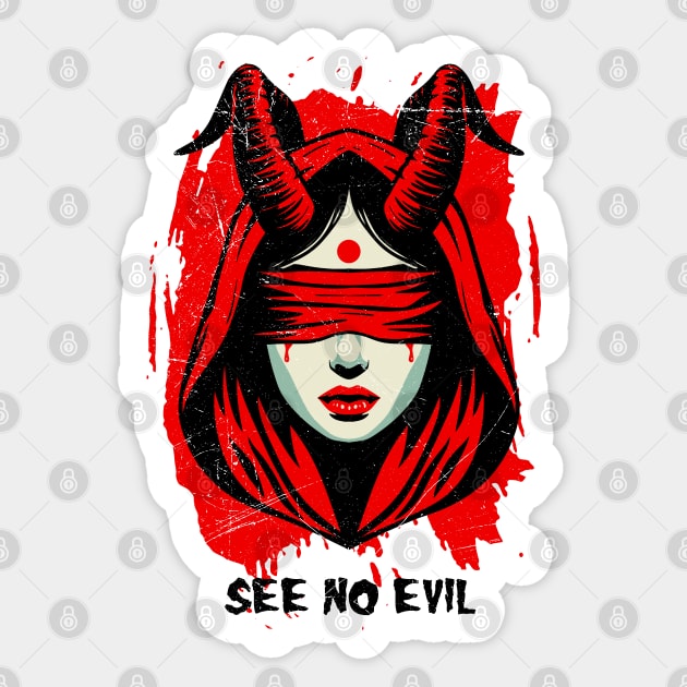See No Evil Sticker by artslaves